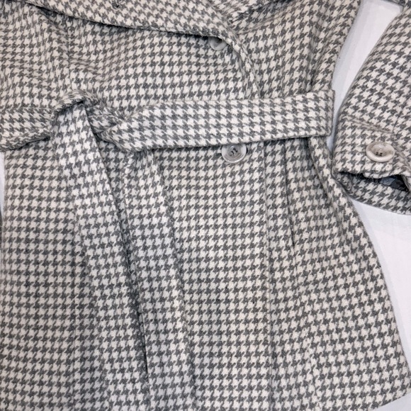 METROPARK  Houndstooth Gray and White Check Coat - Picture 5 of 8
